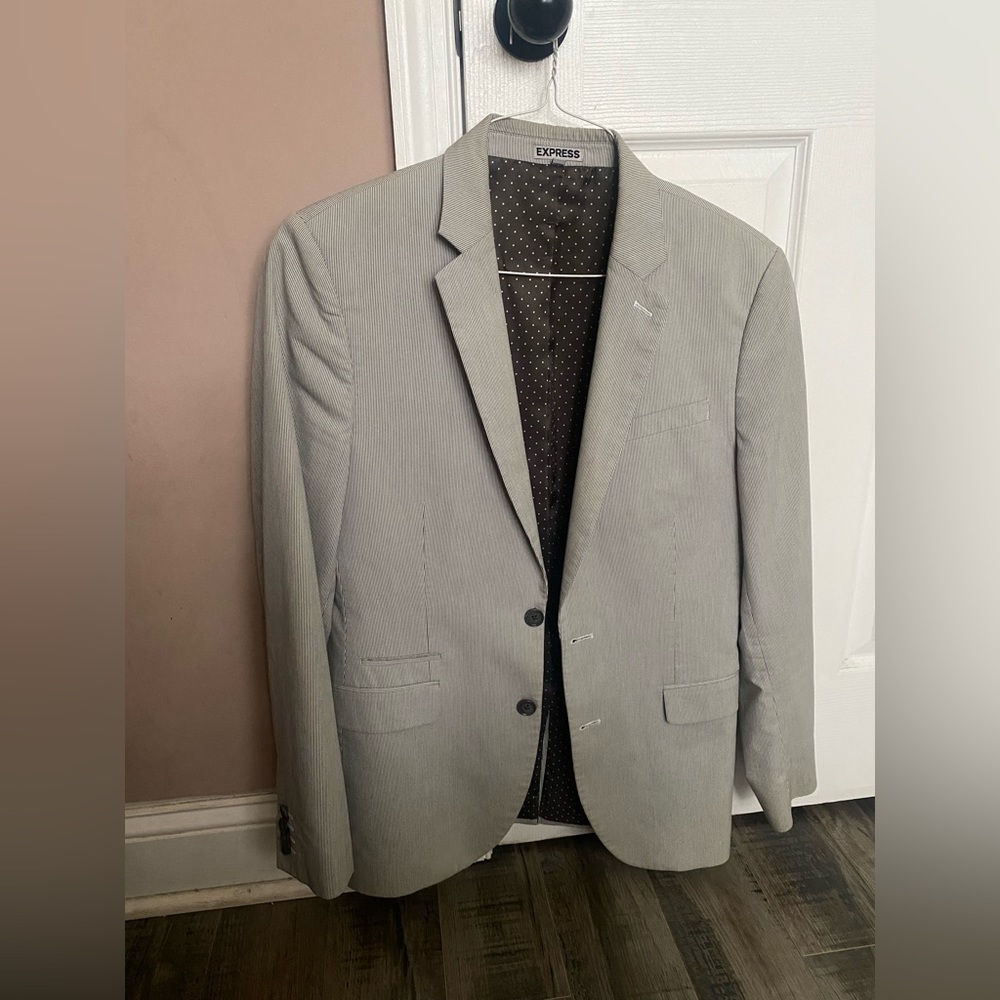 Express Photographer Fitted Suit Jacket